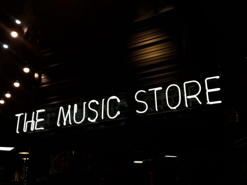 The Music Store facade